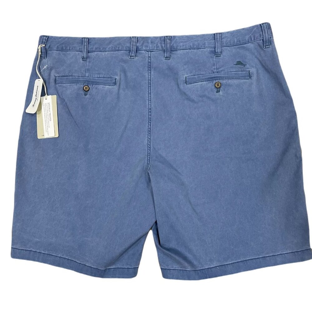 Tommy Bahama Mens Big & Tall 44RG Port Side Blue Stretch 10” Boracay Chino Short - Picture 2 of 7